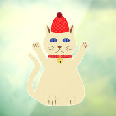 かわいいクリスマス猫 ウィンドウサイン (シート3)