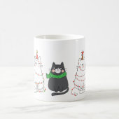 かわいいクリスマス猫 コーヒーマグカップ (中央)