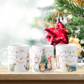 かわいいクリスマス猫 コーヒーマグカップ