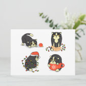 かわいいクリスマス猫 シーズンカード (スタンド正面)