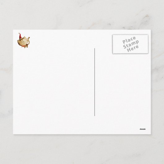 かわいいクリスマス猫 シーズンポストカード (裏面)