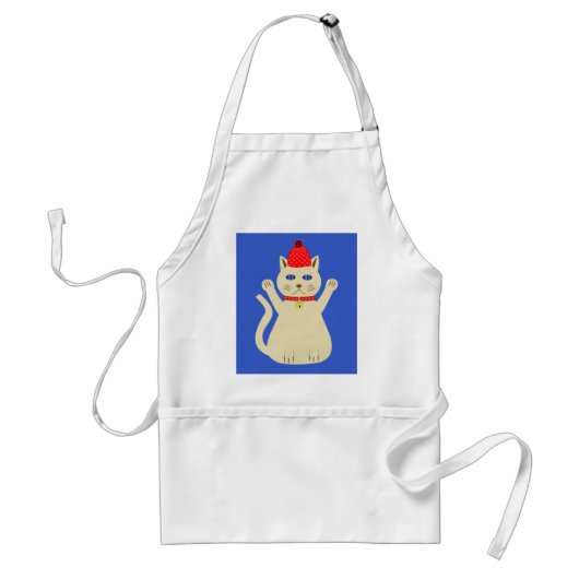 かわいいクリスマス猫 スタンダードエプロン (正面)