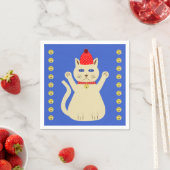 かわいいクリスマス猫 スタンダードカクテルナプキン (インサイチュ)