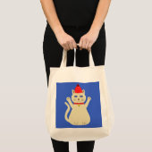 かわいいクリスマス猫 トートバッグ (正面(商品))