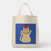 かわいいクリスマス猫 トートバッグ (裏面)