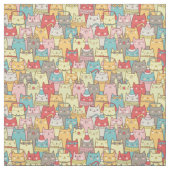 かわいいクリスマス猫 ファブリック (見本)