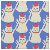 かわいいクリスマス猫 ファブリック (見本)
