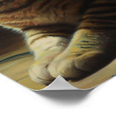 かわいいクリスマス猫 ポスター (角)