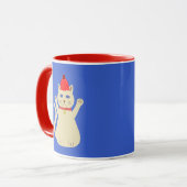 かわいいクリスマス猫 マグカップ (正面左)