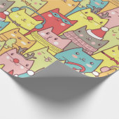 かわいいクリスマス猫 ラッピングペーパー (角)