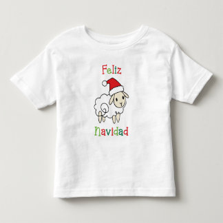 かわいいクリスマス羊 - Feliz Navidad トドラーTシャツ