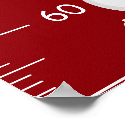 かわいいクリスマス要素の成長グラフ ポスター (角)