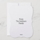 かわいいクリスマス豚 バッファロープレイド 赤 おもしろいホ シーズンカード (裏面)