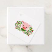 かわいいクリスマス豚 フェイバータグ (インサイチュ)