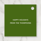 かわいいクリスマス豚 フェイバータグ (裏面)