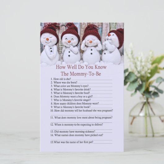 かわいいクリスマス雪だるまどのように良くゲームを知っている (スタンド正面)