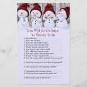 かわいいクリスマス雪だるまどのように良くゲームを知っている (正面)