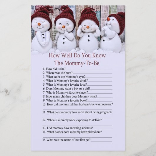 かわいいクリスマス雪だるまどのように良くゲームを知っている (正面)