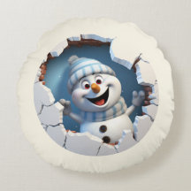 かわいいクリスマス雪だるまの壁図解入りの、写真付きの越し