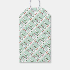 かわいいクリスマス雪だるまギフトラベル ギフトタグ