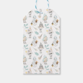 かわいいクリスマス雪だるまギフトラベル ギフトタグ