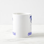 かわいいクリスマス雪だるま コーヒーマグカップ (中央)