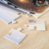 かわいいクリスマス雪だるま ジグソーパズル (側面)