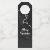 かわいいクリスマス雪だるま ボトルネックタグ (裏面)