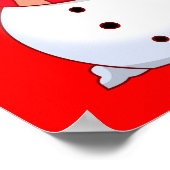 かわいいクリスマス雪だるま ポスター (角)