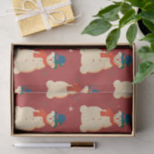 かわいいクリスマス雪だるま 薄葉紙 (ギフト)