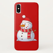 かわいいクリスマス雪だるま Case-Mate iPhoneケース (裏面)