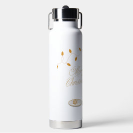 かわいいクリスマス食べ格言のクリスマスクッキー ウォーターボトル