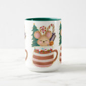 かわいいクリスマス魅力的動物マウスマグカップ マグカップ (中央)