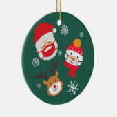 かわいいクリスマス2020検疫サンタトナカイ セラミックオーナメント (右)