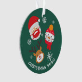 かわいいクリスマス2020検疫記念 オーナメント (正面)