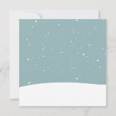 かわいいクリスマス　アニメの北極クマ カード (裏面)