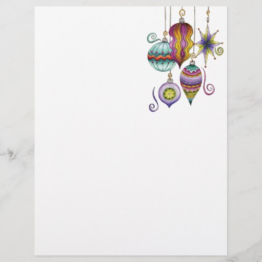 かわいいクリスマス　エレガントでおしゃれなガラスオーナメント チラシ (正面)