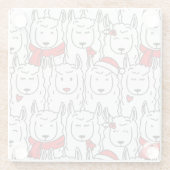 かわいいクリスマス ガラスコースター (裏面)