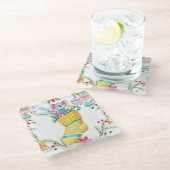 かわいいクリスマス ガラスコースター (アングル)