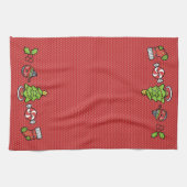 かわいいクリスマス キッチンタオル (横)