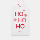 かわいいクリスマス ギフトタグ (正面)