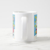 かわいいクリスマス サンタクロースと子猫と猫たち! ジャンボコーヒーマグカップ (裏面)