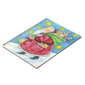 かわいいクリスマス サンタクロースと子猫と猫たち！ ノートブック (左側)