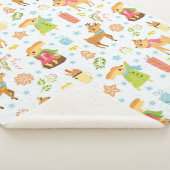 かわいいクリスマス シェルパブランケット (3/4)