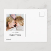 かわいいクリスマス ドゥードル ホリデー シーズンポストカード (裏面)