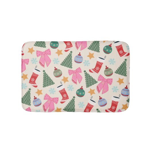 かわいいクリスマス バスマット (正面)