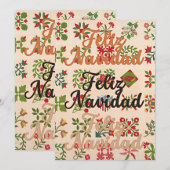 かわいいクリスマス フェリズ ナビダッド シーズンカード (正面/裏面)
