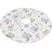 かわいいクリスマス ブラッシュドポリエステルツリースカート (アングル)