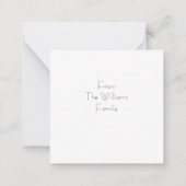 かわいいクリスマス・プレゼント用のキリスト教の降誕祭のグリーティングカード ノートカード (裏面)