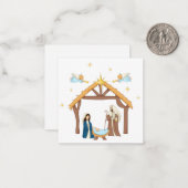 かわいいクリスマス・プレゼント用のキリスト教の降誕祭のグリーティングカード ノートカード (正面/裏面インサイチュ)